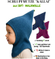 Preview: KALLAI Schlupfmütze – Soft-Walkwolle (S/M, aqua | granat | marine)